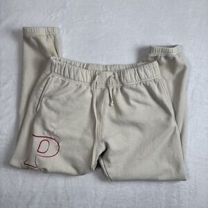 Playboy Pacsun Beige Jogger Pants Women's Medium‎ Distressed Embroidered
